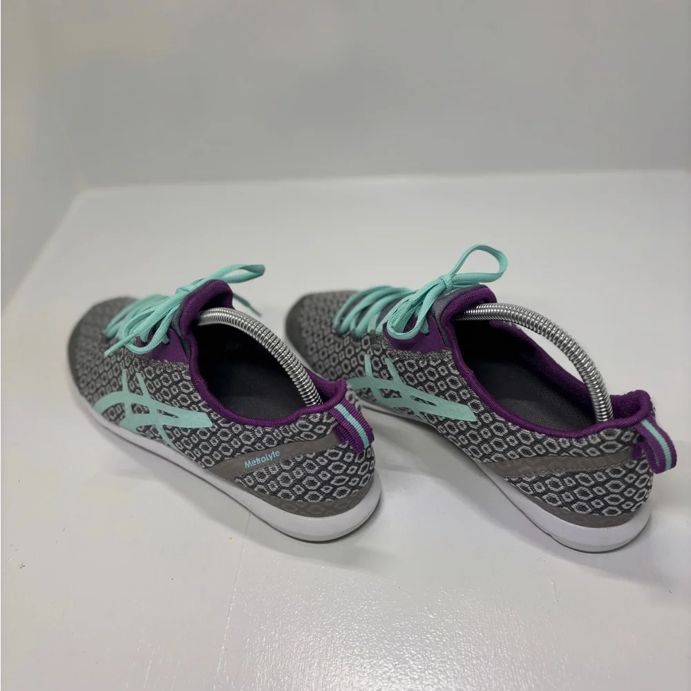 ASICS MetroLyte Women’s Size 10 Gray Teal Purple Running Sneakers Q481N Lightwei - Picture 5 of 15